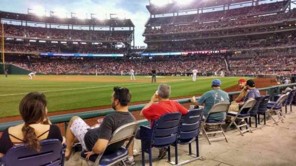 Nationals Park, bloc: 112, rangée: D, place: 20
