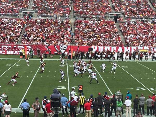 Raymond James Stadium, bloc: 108, rangée: CC, place: 21