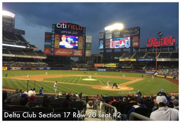 Citi Field, bloc: 17, rangée: 12, place: 6