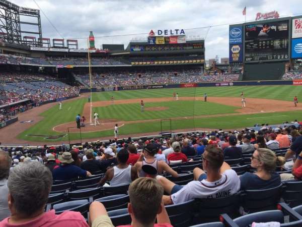 Turner Field, bloc: 105R, rangée: 26, place: 7