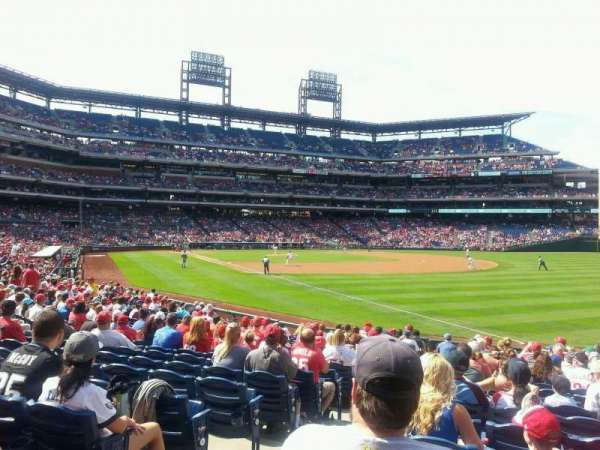 Citizens Bank Park, bloc: 109, rangée: 19, place: 17