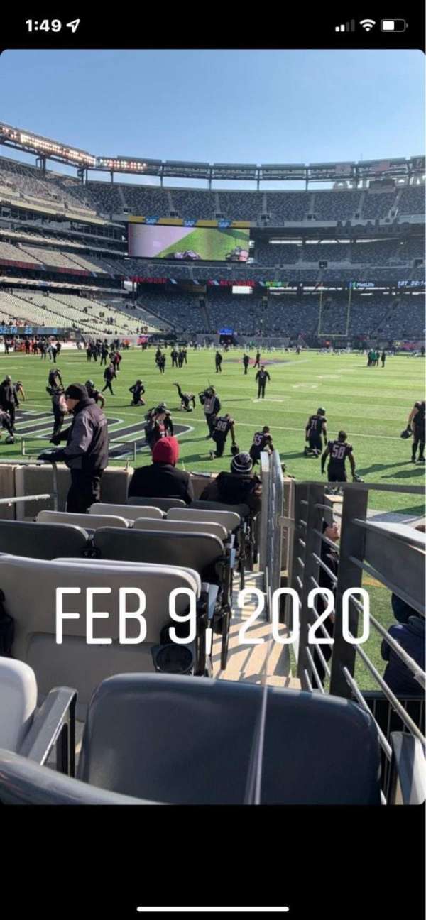 MetLife Stadium, bloc: 148, rangée: 7