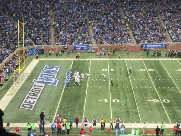 Ford Field, bloc: 204, rangée: 17, place: 5