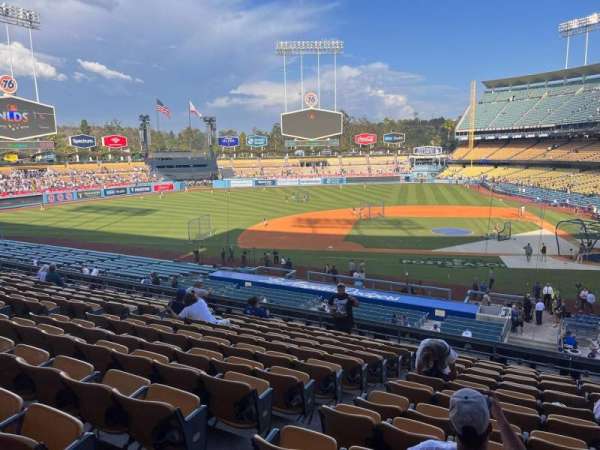 Dodger Stadium, bloc: 129LG, rangée: R, place: 8