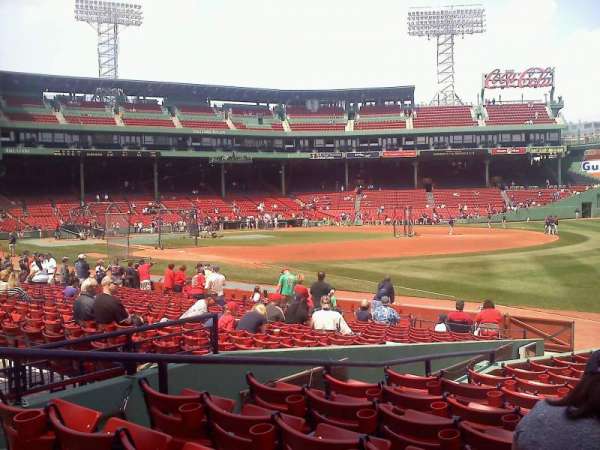 Fenway Park, bloc: 10-B97, rangée: hh, place: 7