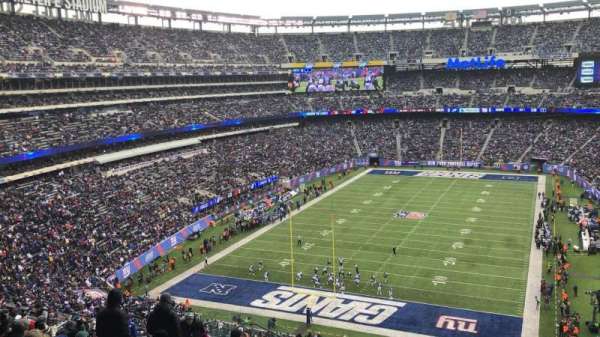 MetLife Stadium, bloc: 249B, rangée: 16, place: 20