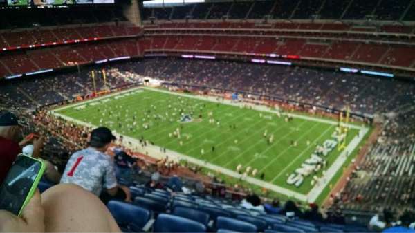NRG Stadium, bloc: 603, rangée: P, place: 16