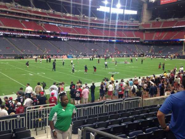 NRG Stadium, bloc: 138, rangée: J, place: 1