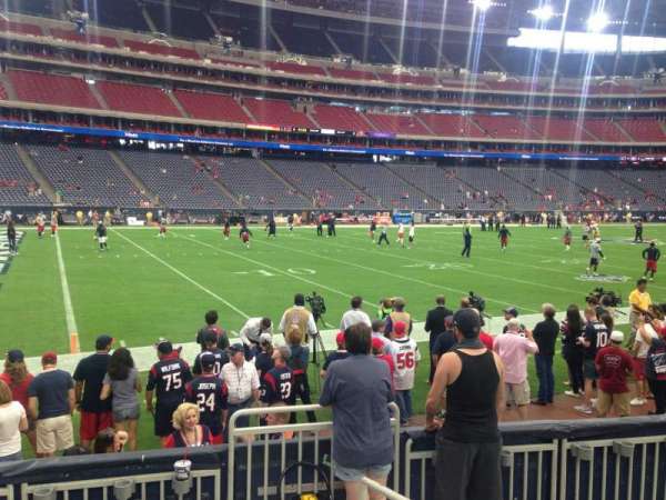 NRG Stadium, bloc: 139, rangée: E, place: 1