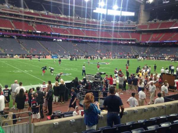 NRG Stadium, bloc: 141, rangée: F, place: 1