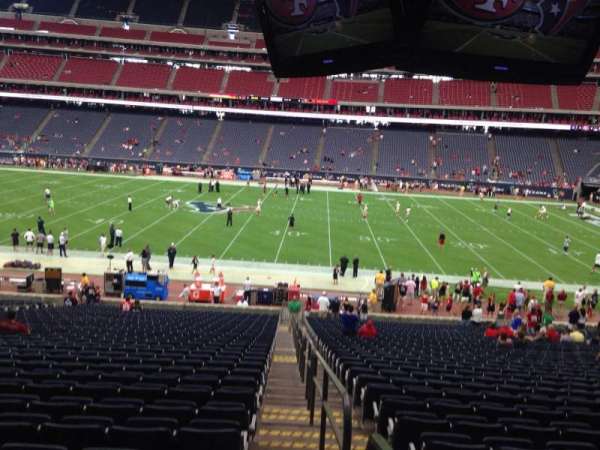 NRG Stadium, bloc: 109, rangée: JJ, place: 23