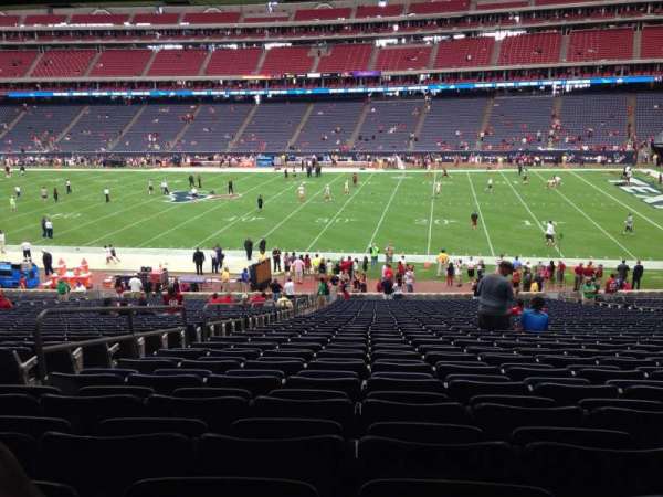 NRG Stadium, bloc: 104, rangée: J, place: 5