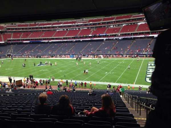 NRG Stadium, bloc: 103, rangée: JJ, place: 23