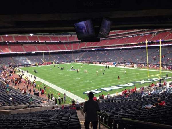NRG Stadium, bloc: 139, rangée: JJ, place: 1
