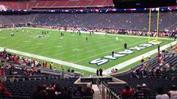 NRG Stadium, bloc: 121, rangée: JJ, place: 1