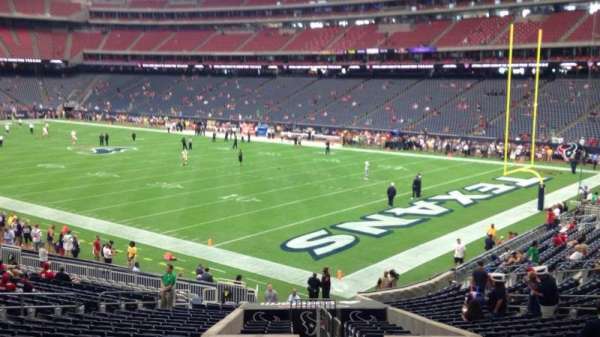 NRG Stadium, bloc: 121, rangée: CC, place: 1