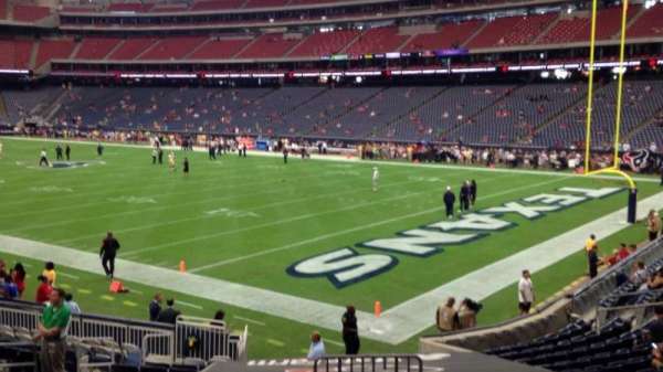 NRG Stadium, bloc: 121, rangée: S, place: 1