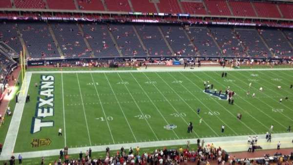 NRG Stadium, bloc: 512, rangée: M, place: 1