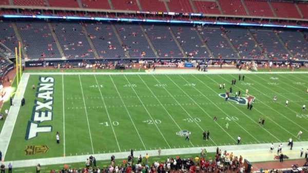 NRG Stadium, bloc: 512, rangée: G, place: 1