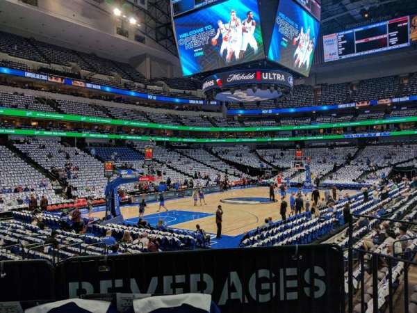 American Airlines Center, bloc: 110, rangée: J, place: 7