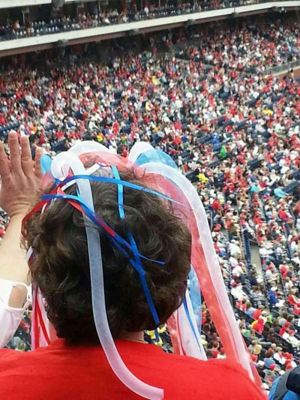 Citizens Bank Park, bloc: 205, rangée: 8