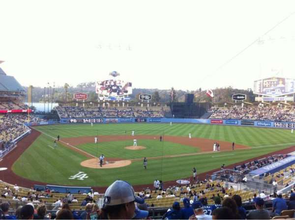 Dodger Stadium, bloc: 110LG, rangée: L, place: 6