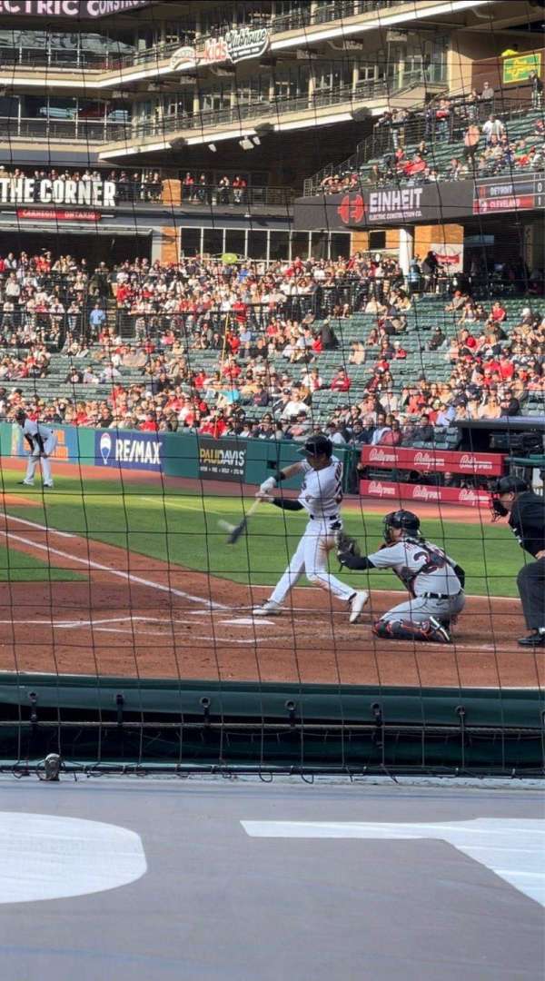 Progressive Field, bloc: 159, rangée: F, place: 2