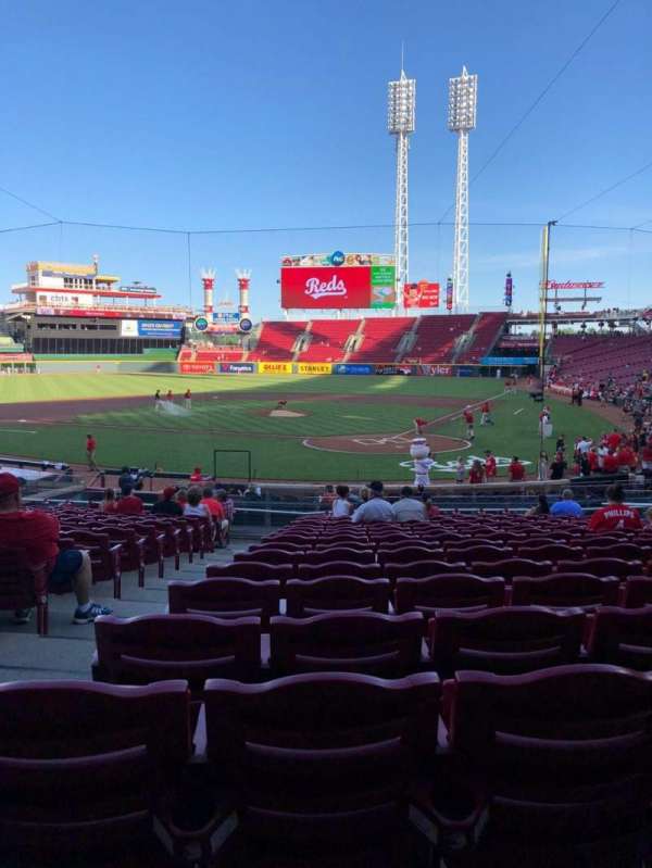 Great American Ball Park, bloc: 121, rangée: CV, place: 14