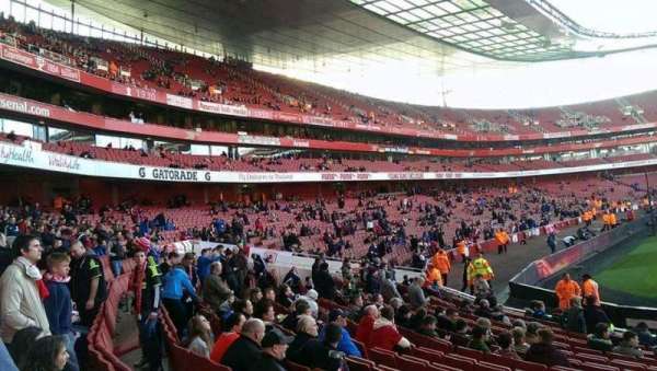 Emirates Stadium, bloc: 20, rangée: 15
