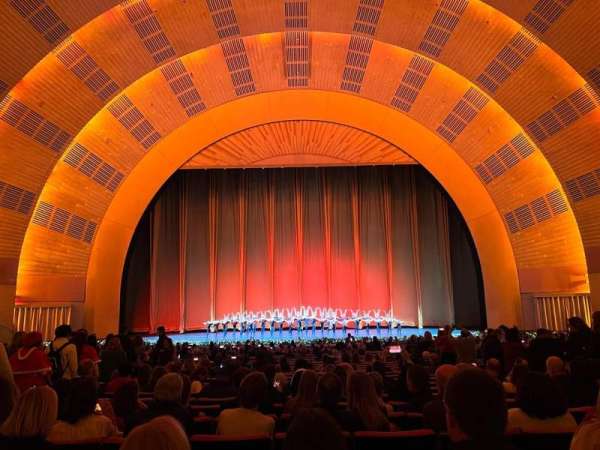 Radio City Music Hall, bloc: Orchestra 4, rangée: F, place: 407