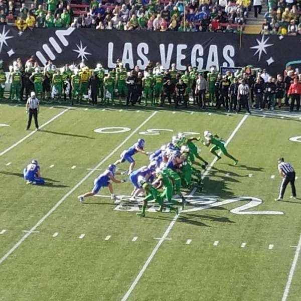 Sam Boyd Stadium, bloc: 105, rangée: 32, place: 10