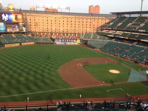 Oriole Park at Camden Yards, bloc: 360, rangée: 10, place: 5