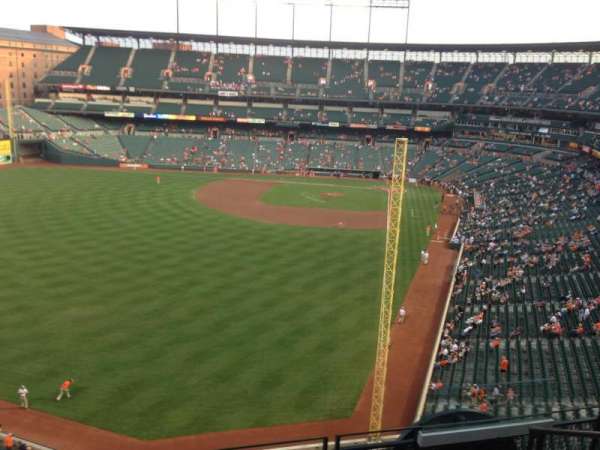 Oriole Park at Camden Yards, bloc: 380, rangée: 5, place: 4