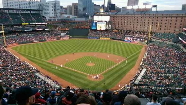 Oriole Park at Camden Yards, bloc: 340, rangée: 17, place: 6
