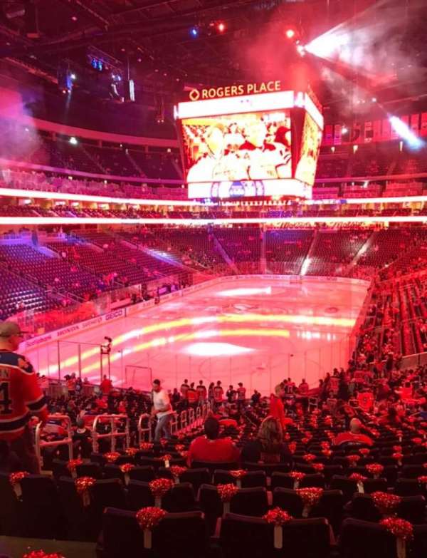 Rogers Place, bloc: 126, rangée: 29, place: 23