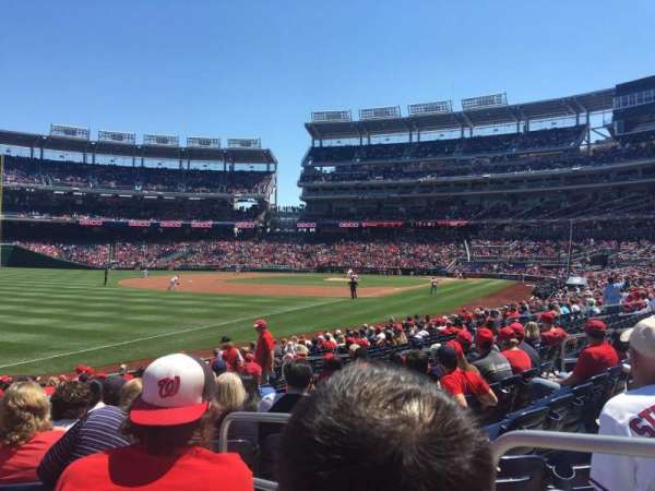 Nationals Park, bloc: 109, rangée: U, place: 2