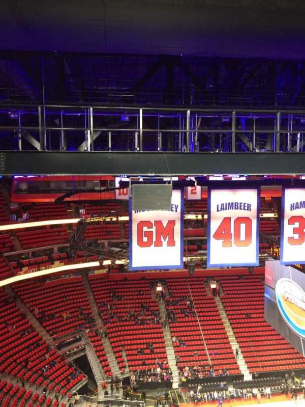 Little Caesars Arena, bloc: G21, rangée: 1, place: 6