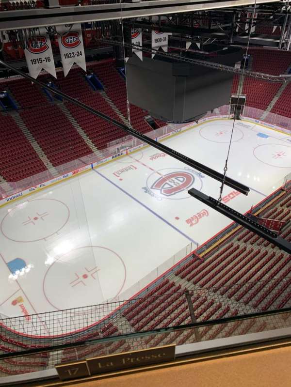 Centre Bell, bloc: Press Box, place: 17