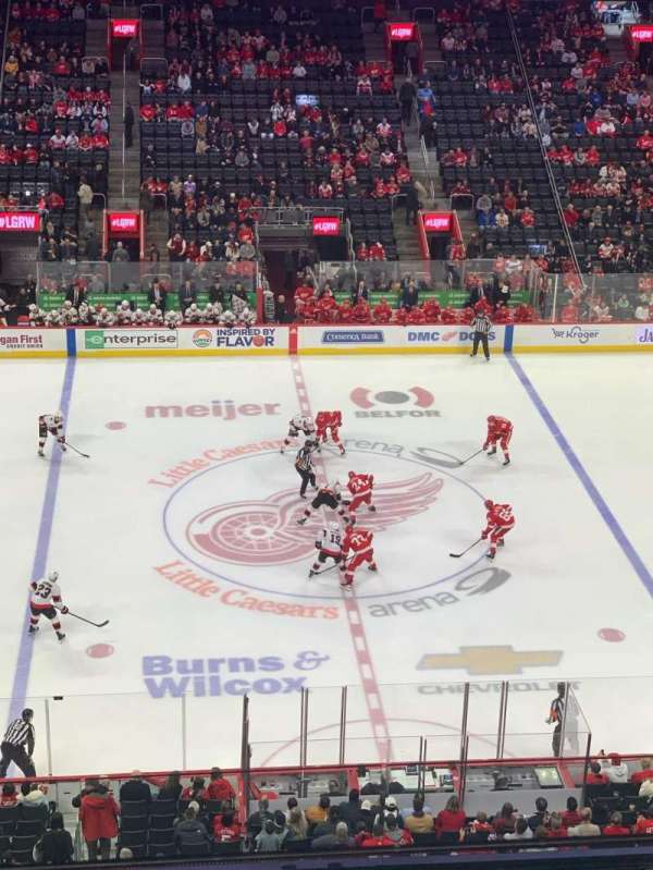Little Caesars Arena, bloc: M11, rangée: 2, place: 19