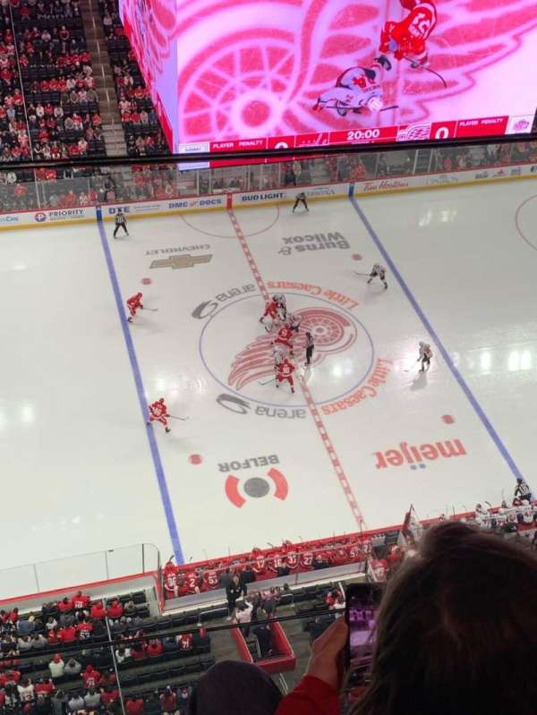 Little Caesars Arena, bloc: G23, rangée: 2, place: 3
