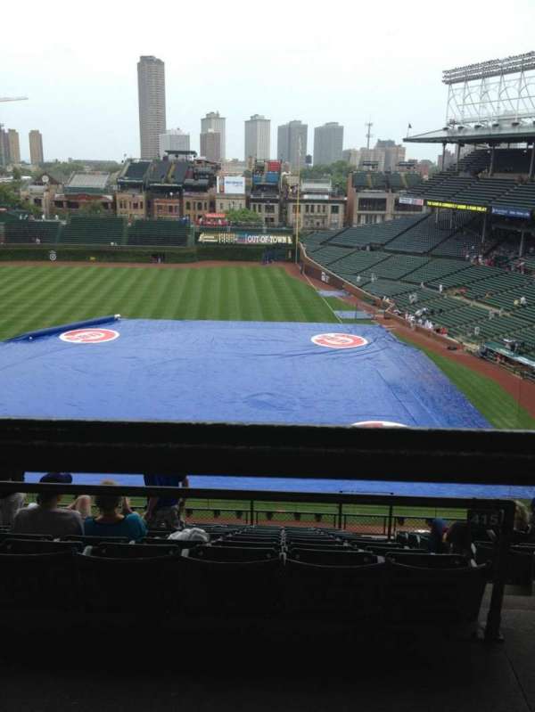 Wrigley Field, bloc: 412L, rangée: 1, place: 8