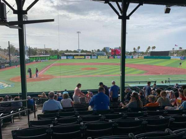 Jackie Robinson Ballpark, bloc: C, rangée: 13, place: 2