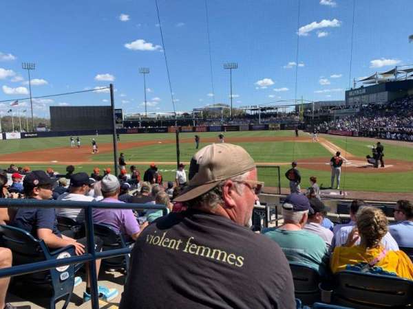 George M. Steinbrenner Field, bloc: 114, rangée: JJ, place: 12
