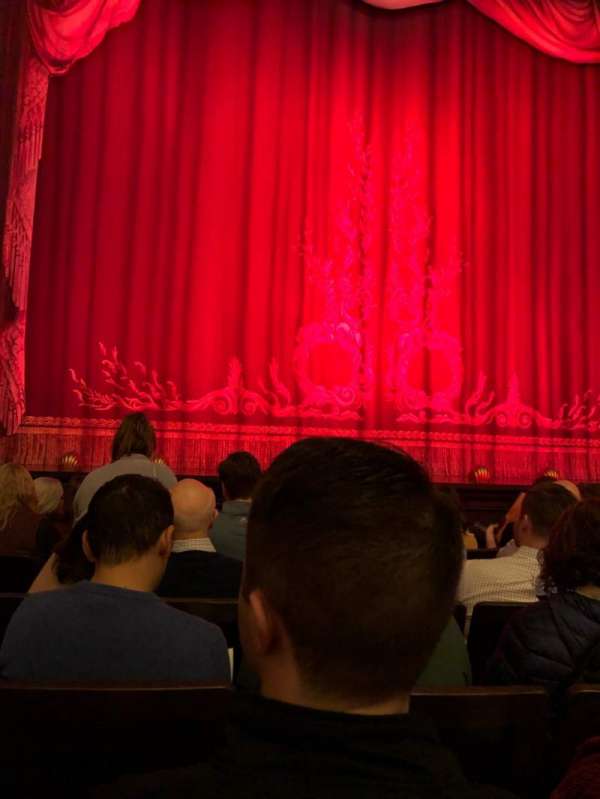 Hudson Theatre, bloc: Orchestra C, rangée: F, place: 106