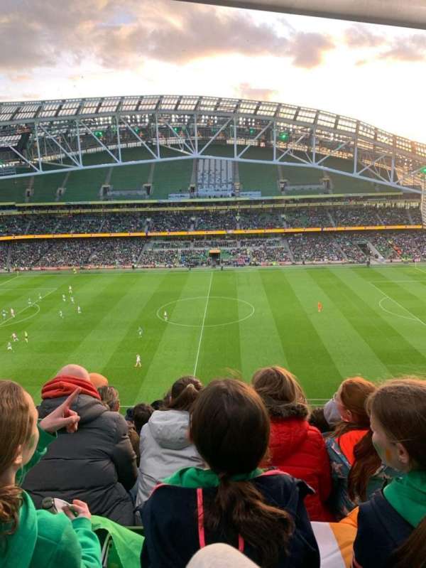 Aviva Stadium, bloc: 504, rangée: N, place: 16