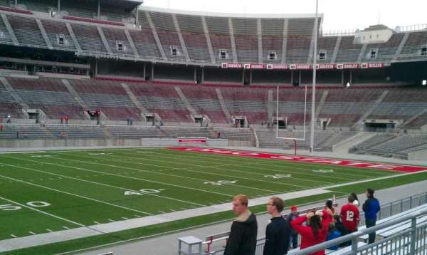 Ohio Stadium, bloc: 22A, rangée: 1, place: 24