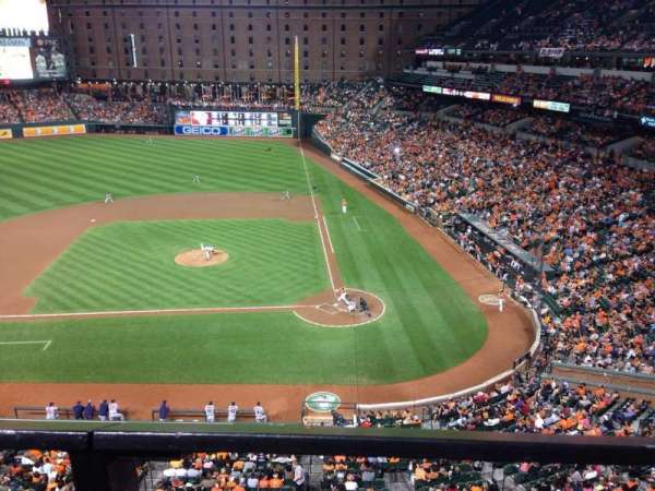Oriole Park at Camden Yards, bloc: 348, rangée: 1, place: 1