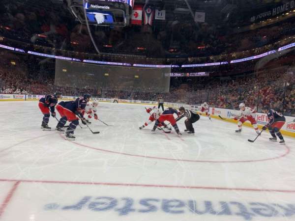 Nationwide Arena, bloc: 119, rangée: A, place: 10