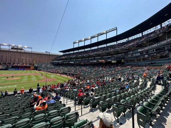 Oriole Park at Camden Yards, bloc: 48, rangée: 22, place: 3