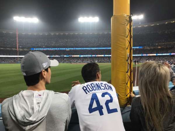Dodger Stadium, bloc: 49FD, rangée: A, place: 13